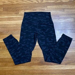 Lululemon Align High Rise Pant, Size 4, Black Camo